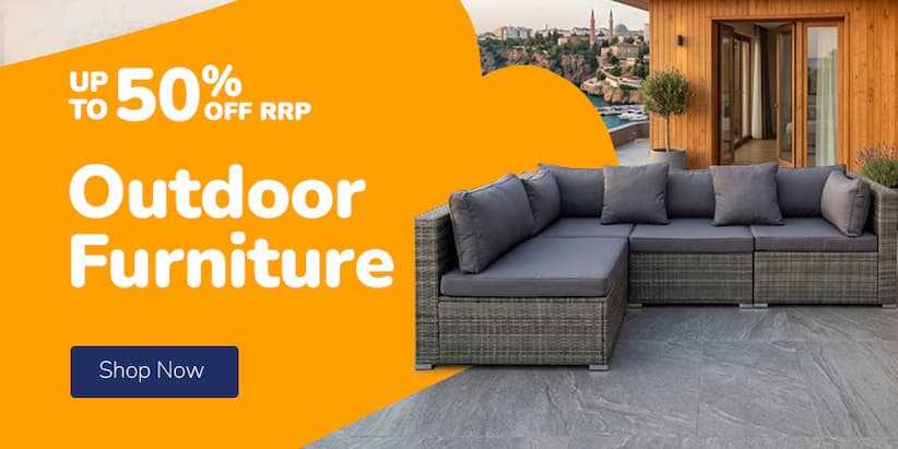 OUTDOOR FURNITURE UP TO 50% OFF RRP