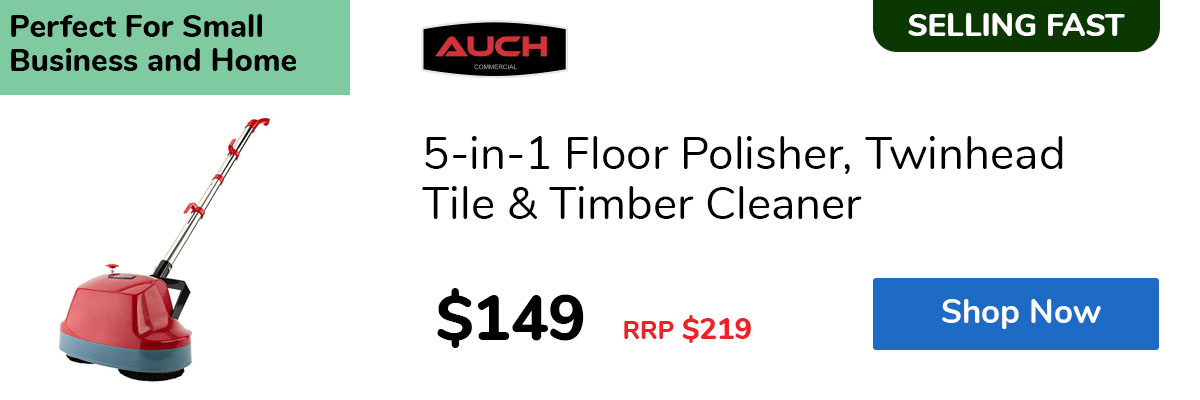 5-in-1 Floor Polisher, Twinhead Tile & Timber Cleaner