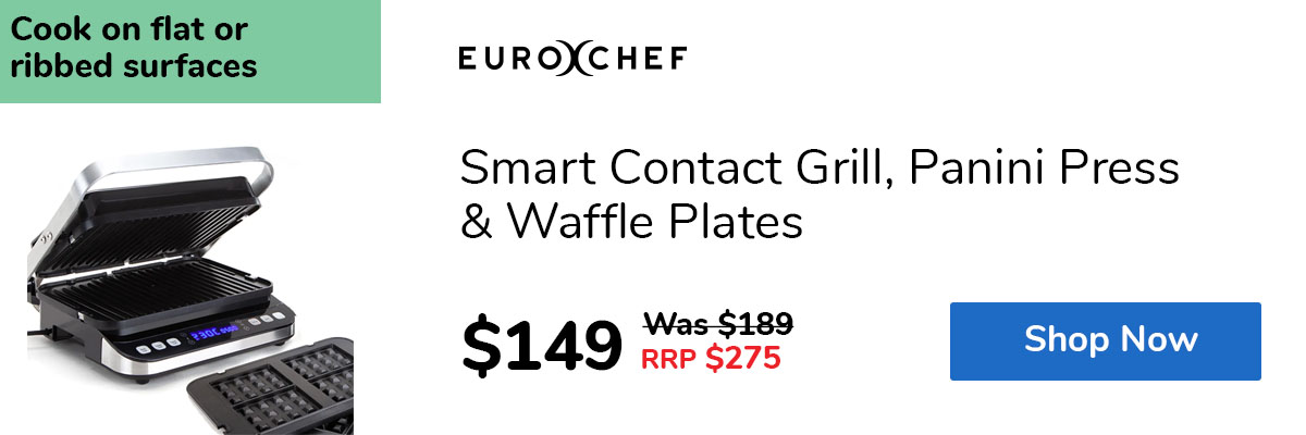 Smart Contact Grill, Panini Press & Waffle Plates