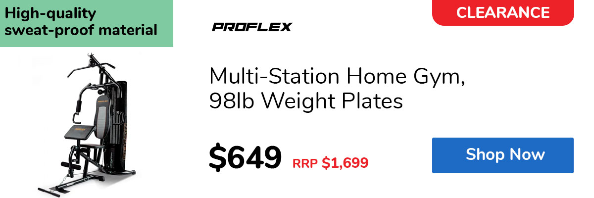 Multi-Station Home Gym, 98lb Weight Plates