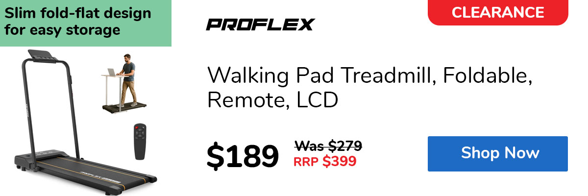 Walking Pad Treadmill, Foldable, Remote, LCD