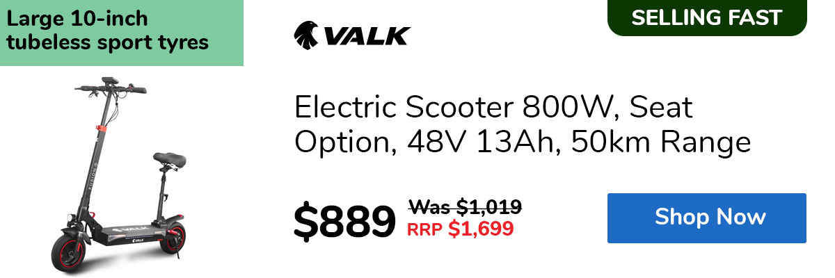 Electric Scooter 800W, Seat Option, 48V 13Ah, 50km Range