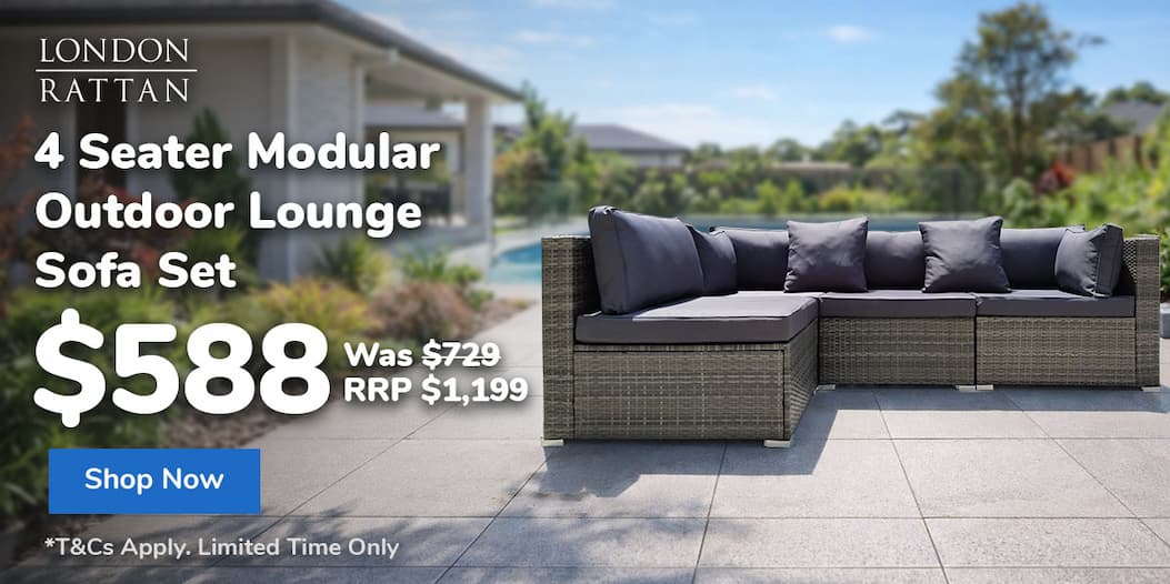 4 Seater Modular Outdoor Lounge Sofa Set
