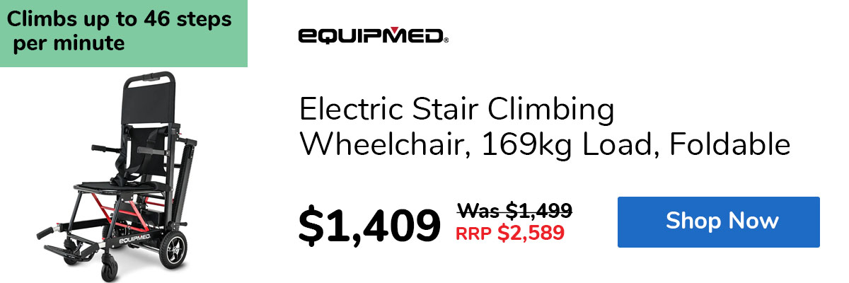Electric Stair Climbing Wheelchair, 169kg Load, Foldable