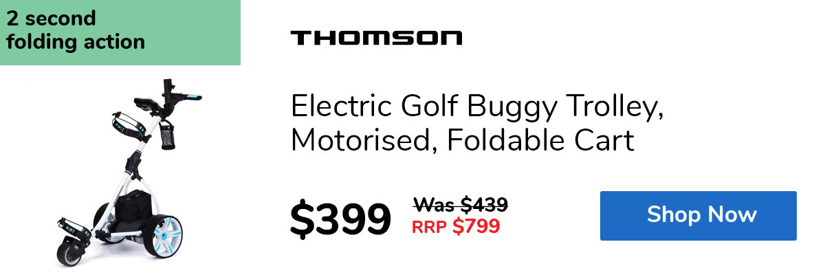 Electric Golf Buggy Trolley, Motorised, Foldable Cart