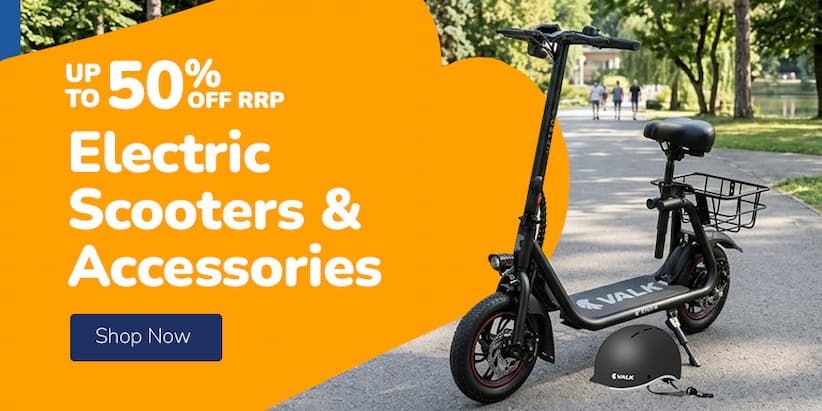 ELECTRIC SCOOTERS & ACCESSORIES UP TO 50% OFF RRP