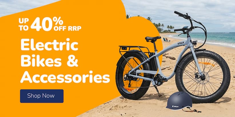 ELECTRIC BIKES & ACCESSORIES UP TO 40% OFF RRP