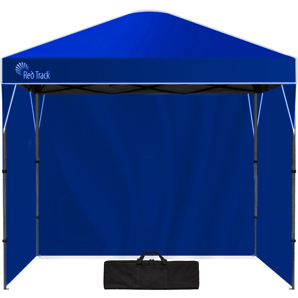 Image of RED TRACK 3x3m Ultra Compact Folding Gazebo, Walls, Carry bag, Portable Outdoor Popup Marquee for Camping Beach, Navy Blue
