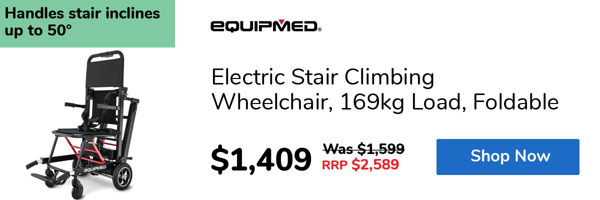 Electric Stair Climbing Wheelchair, 169kg Load, Foldable