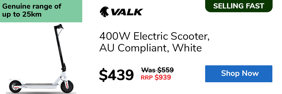 400W Electric Scooter, AU Compliant, White