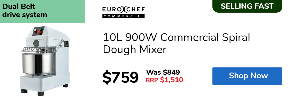 10L 900W Commercial Spiral Dough Mixer