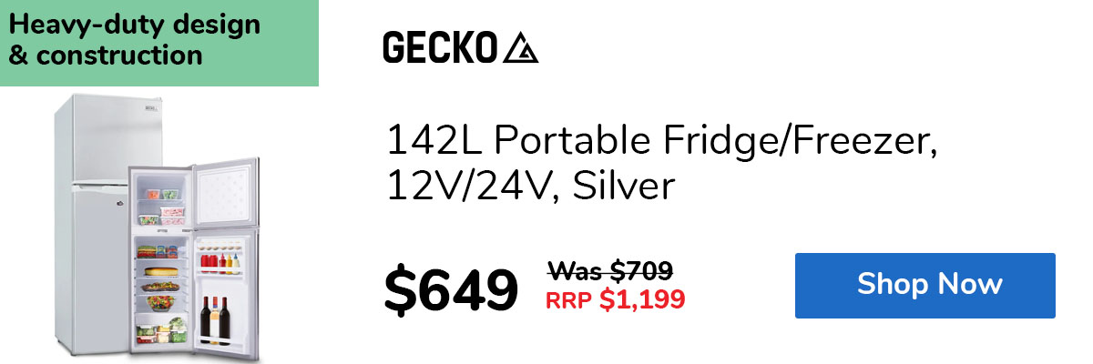142L Portable Fridge/Freezer, 12V/24V, Silver