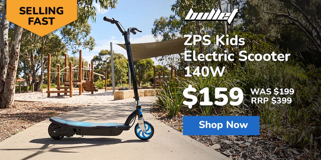 BULLET ZPS Kids Electric Scooter 140W Children Toy Battery Blue Boys Ride