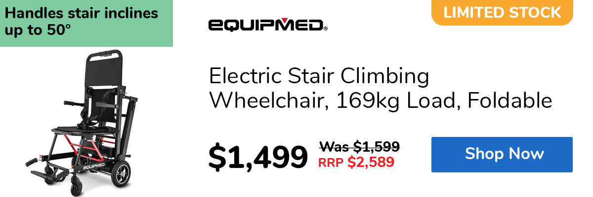 Electric Stair Climbing Wheelchair, 169kg Load, Foldable