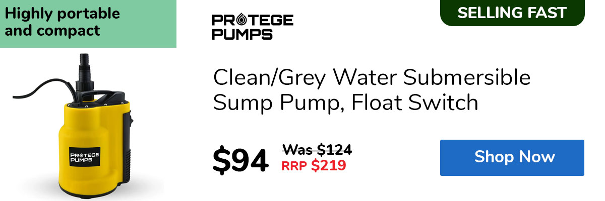 Clean/Grey Water Submersible Sump Pump, Float Switch