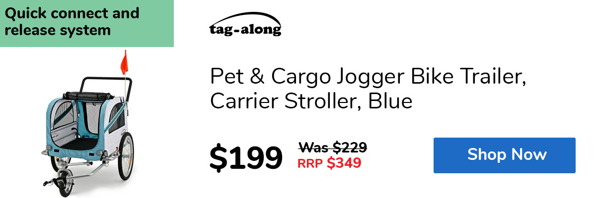 Pet & Cargo Jogger Bike Trailer, Carrier Stroller, Blue