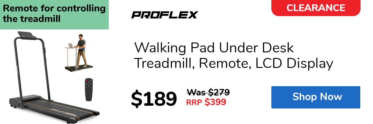 Walking Pad Under Desk Treadmill, Remote, LCD Display