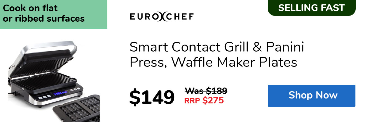 Smart Contact Grill & Panini Press, Waffle Maker Plates