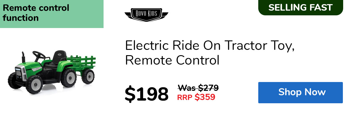 Electric Ride On Tractor Toy, Remote Control