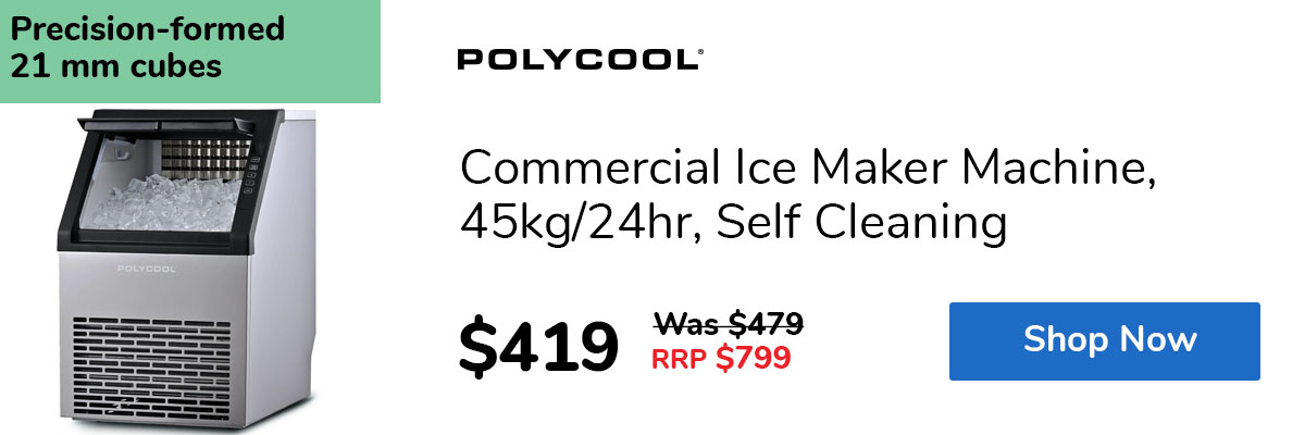 Commercial Ice Maker Machine, 45kg/24hr, Self Cleaning
