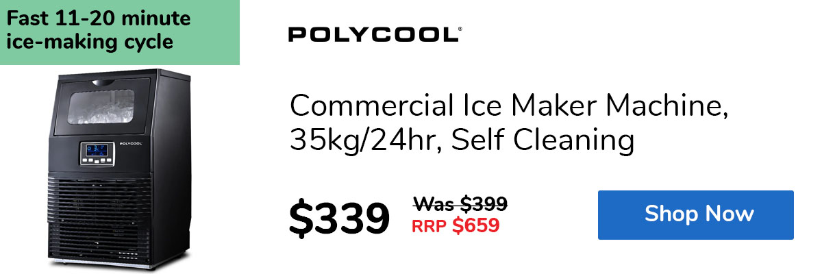 Commercial Ice Maker Machine, 35kg/24hr, Self Cleaning