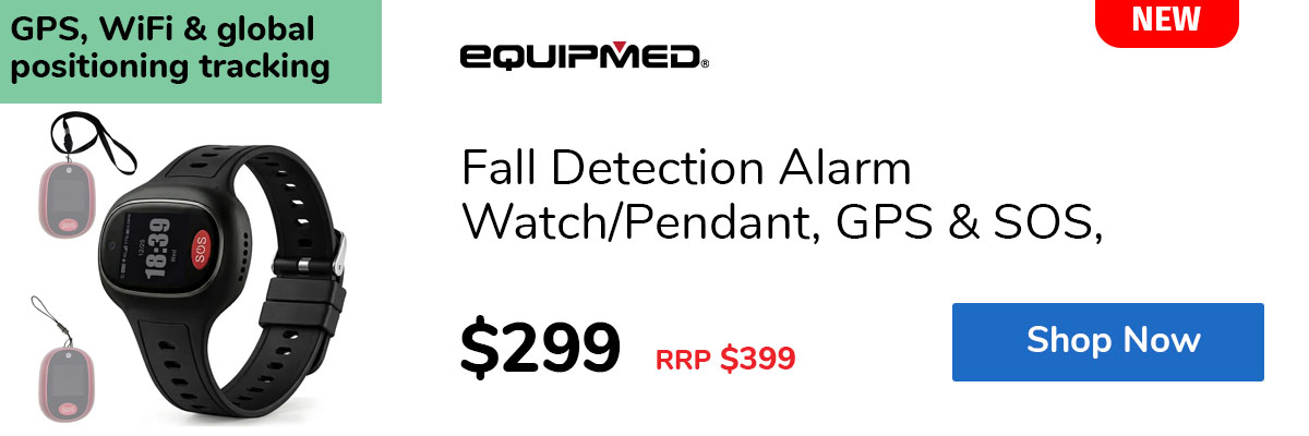 Fall Detection Alarm Watch/Pendant, GPS & SOS, 2-Way Calling