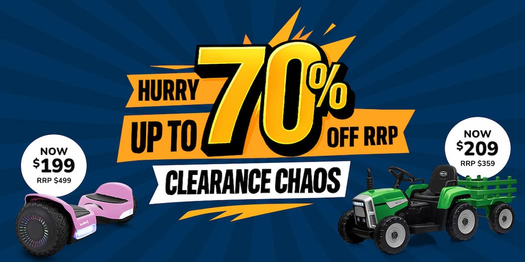 Clearance Chaos 70% off RRP