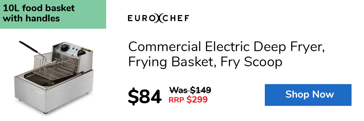 Commercial Electric Deep Fryer, Frying Basket, Fry Scoop