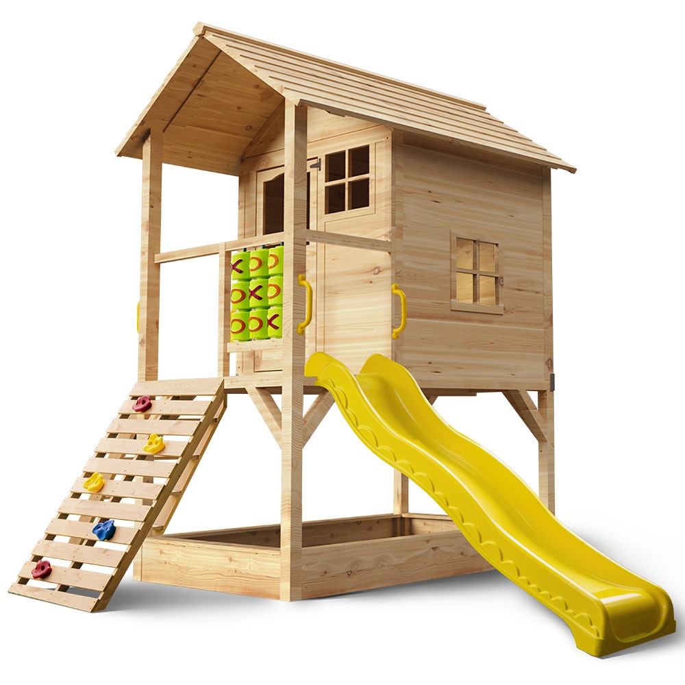 Image of ROVO KIDS Wooden Tower Cubby House