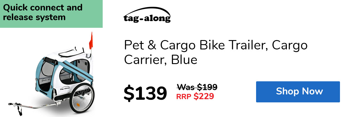 Pet & Cargo Bike Trailer, Cargo Carrier, Blue