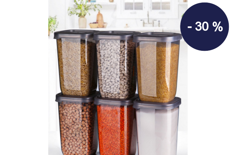 Dózy na potraviny 6 ks - 244 Kč