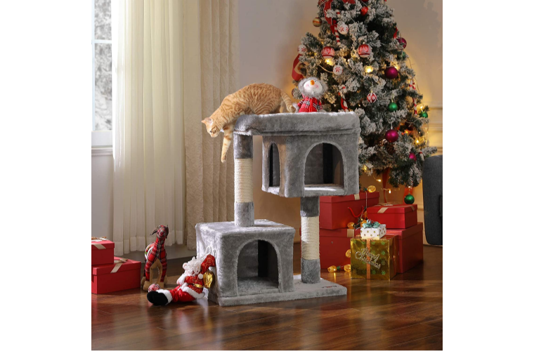 Kočičí strom škrabadlo 84 cm světle šedý - 1 519 Kč