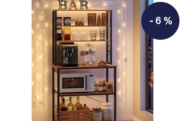 Kuchyňský regál industriální 6 polic - 2 189 Kč