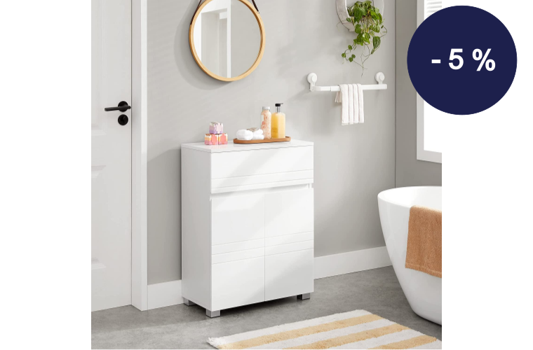 Koupelnová skříňka 60x30x80cm bílá - 2 499 Kč