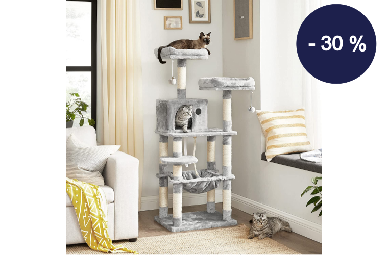Škrabadlo pro kočku 143 cm šedé - 1 999 Kč