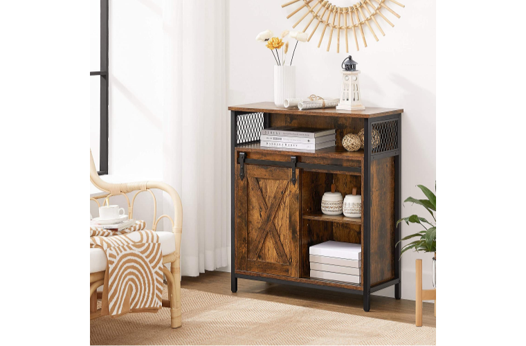 Univerzální skříňka rustikální s posuvnými dvířky - 2 039 Kč