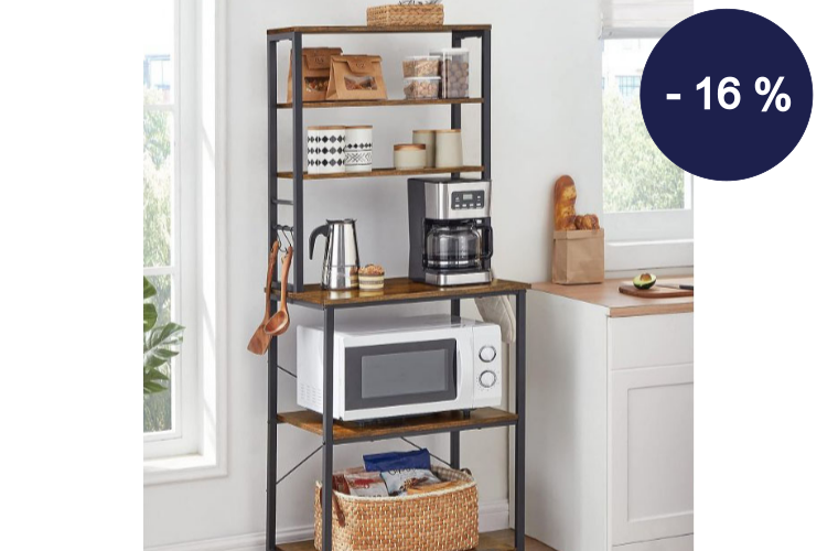 Kuchyňský regál industriální 60 x 167 cm - 1 869 Kč