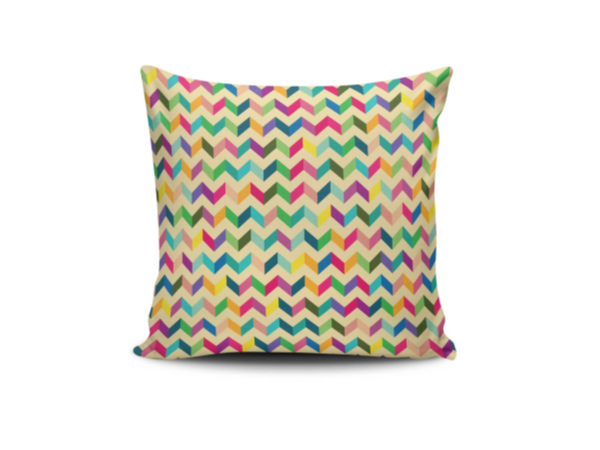 Polštář NKRLNT-158 žlutý s barevnými šipkami - 199 Kč