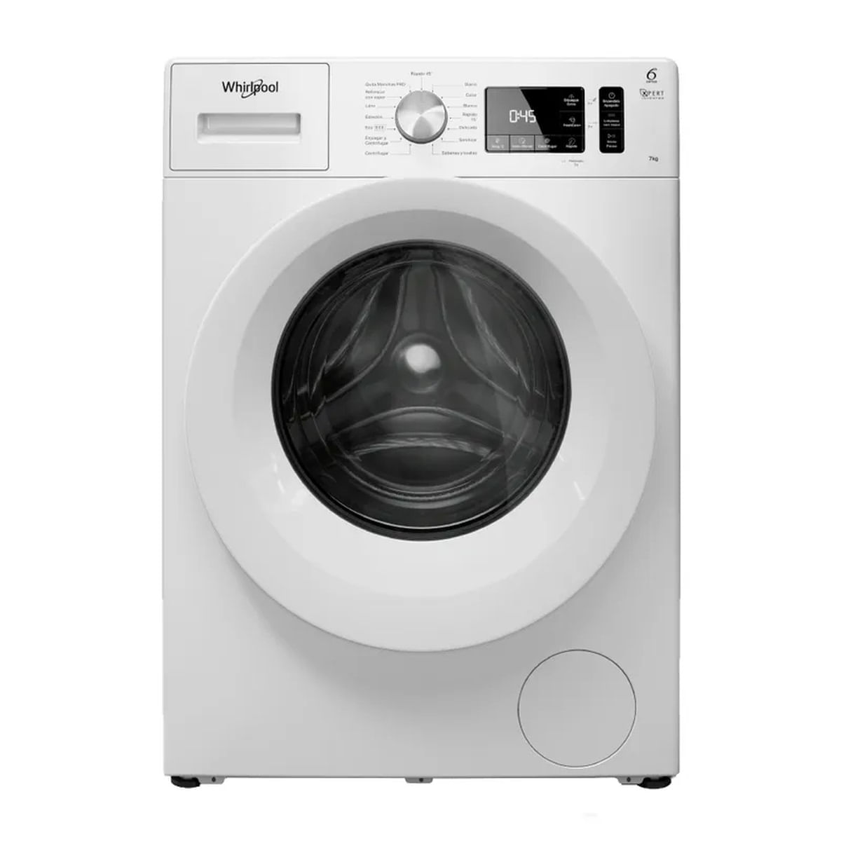 Lavarropas Whirlpool 7Kg Wnq70Ab Inv 1200Rpm 15Prog Blanco