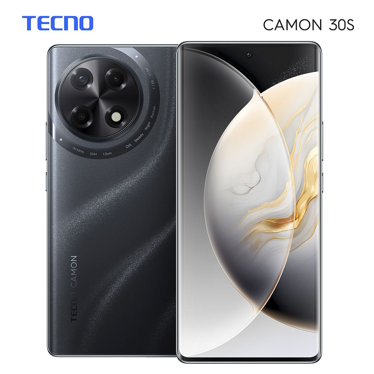Celular Tecno Mobile Camon 30s Black 6/128gb 6.78