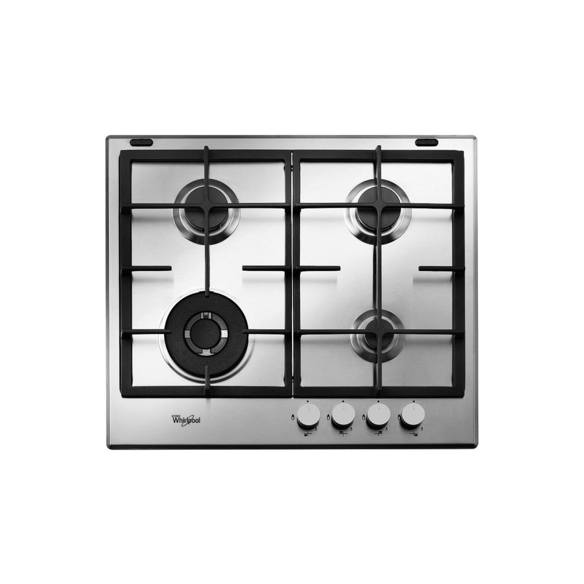 Anafe Whirlpool  Gma6422X 60Cm Gas Inox 4Horn Enc/Electr