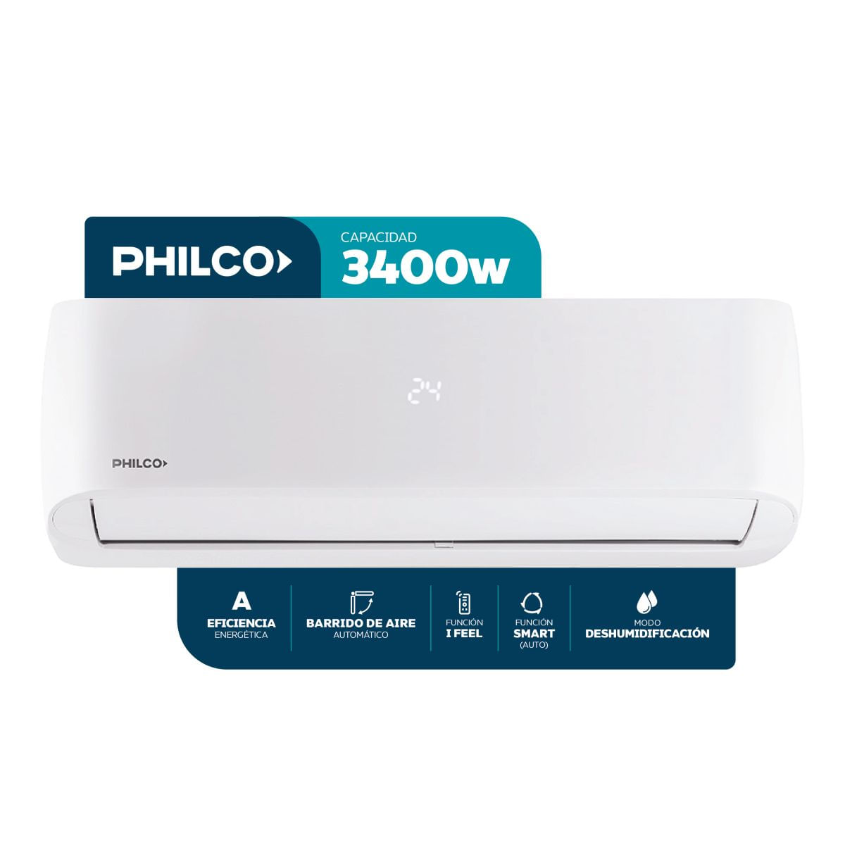 Aire Acondicionado Philco Split 3400W F/C 