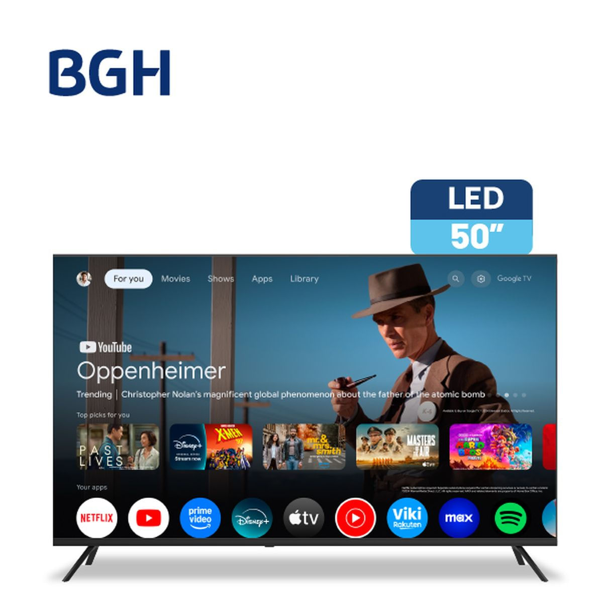 Smart Tv BGH 50 B5026us6g S 4k Google Uhd Hdmi