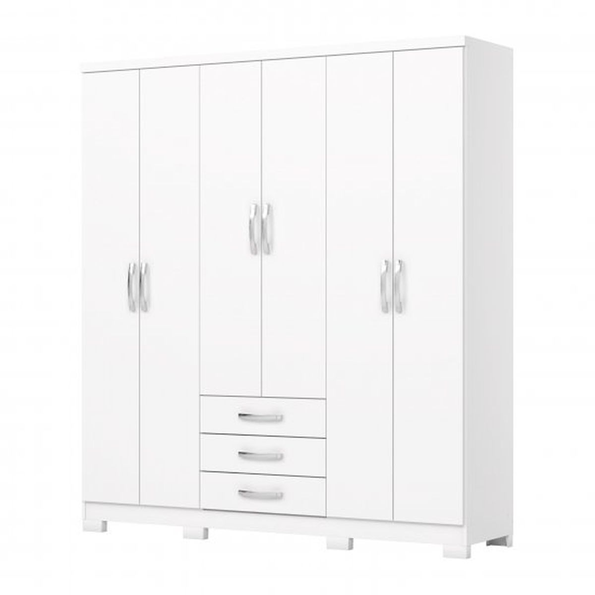 Ropero Caju Henn 6 Puertas Blanco