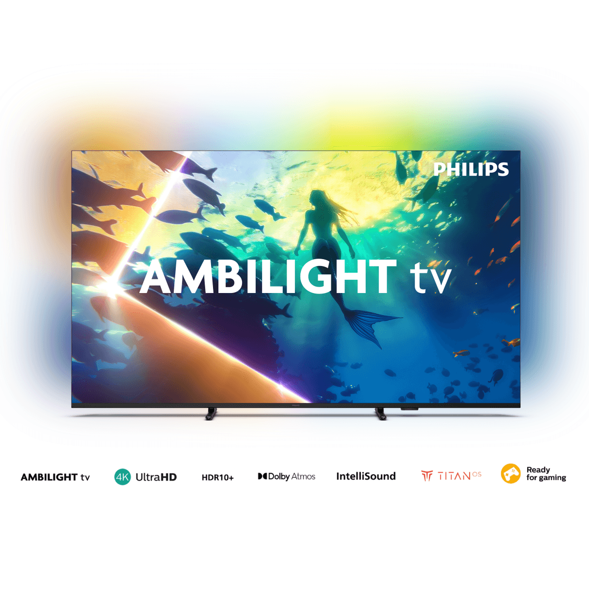 Smart TV Philips 65 Pud8100/77 4k Uhd Titan Ambilight