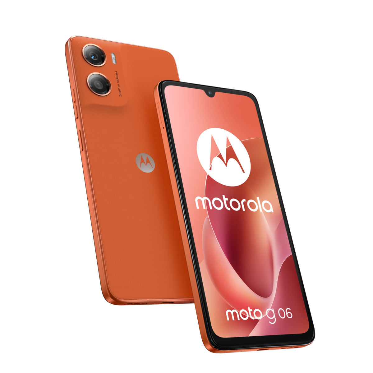 Celular Motorola Moto G06 Naranja 4/64gb 6.88''
