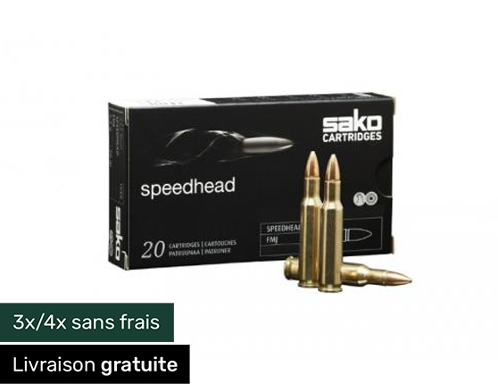 500x Munitions Sako Cal.222 Remington FMJ speedhead