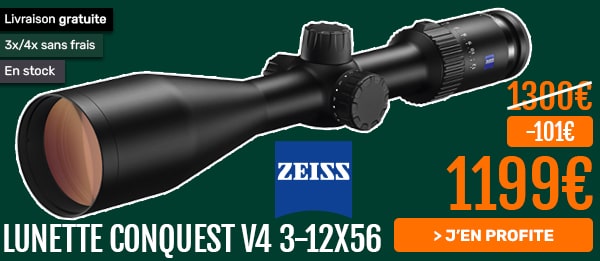 Lunette de visée Conquest V4 3-12x56 (Réticule: LA 60)