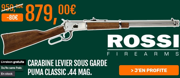 Carabine à levier sous garde Puma Classic (Modèle: Finition: Stainless, Calibre: .44 Mag.)