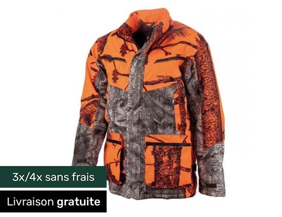 Veste de poste chaude Treeland Warm Hunt Camo Blaze